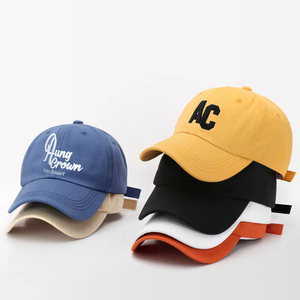 Casquette de baseball en coton à 6 panneaux, visière incurvée, profil moyen, style « Dad Hat », broderie 3D en relief, logo sportif structuré, réglable, personnalisable OEM - Product Image 2