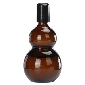 Flacon roll-on <span class=keywords><strong>en</strong></span> verre ambré <span class=keywords><strong>en</strong></span> forme de <span class=keywords><strong>gourde</strong></span> avec bouchon doré mat, rechargeable, protection UV, pour huiles essentielles et parfums, lot de 100 pièces <span class=keywords><strong>en</strong></span> carton - Product Image 2