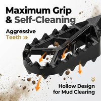 Repose-pieds de moto en alliage d'aluminium renforcé JFG RACING, paire pour Yozma in10 Wide Rider, kit d'accessoires tout-terrain