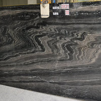 Dalle de marbre noir Mercury indien exotique, surface en pierre naturelle durable, façade de bâtiment commercial, rénovation de maison, villa moderne