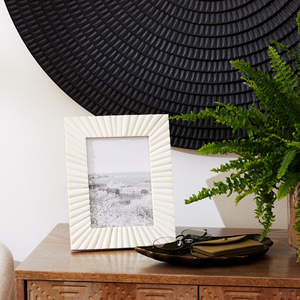 Haute qualité os incrustation Design cadre Photo Vintage vrai verre acrylique résine vitrine mur décor de table cadre en métal - Product Image 3