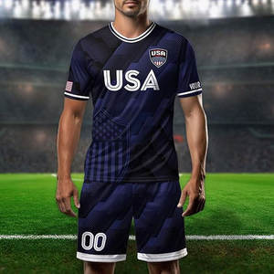 Camiseta de Fútbol Estadounidense Personalizada, Ropa de Fanático del Equipo de EE. UU., Nombre y Número Personalizados, Unisex, Impermeable, de Secado Rápido y Transpirable - Product Image 4