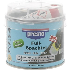Presto 250g Boîte de durcisseur d'ocre rouge bicolore pour artisanat et outils - Product Image 1