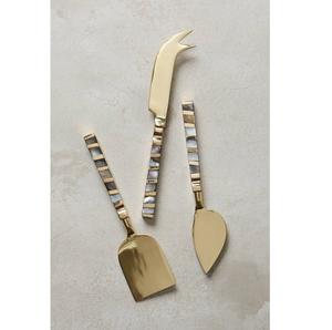 Ensemble de Spatules à Fromage et à Beurre en Acier Inoxydable avec Manche en Bois Fait Main de Qualité Supérieure pour la Cuisine et la Table - Product Image 2