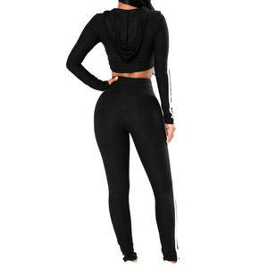 Nouveau style, design personnalisé, survêtement de sport pour femme, coupe ajustée, uni, 65% coton, 35% polyester, écologique, séchage rapide - Product Image 6