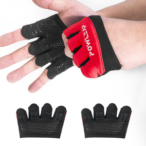 Mujeres Hombres Cross Fitness Training WODS Guantes de levantamiento de pesas Acolchado de silicona Antideslizante Culturismo Powerlifting Guantes de gimnasio - Product Image 1