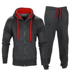 Tùy Chỉnh Chất Lượng Cao Đồng Bằng Tracksuit Phụ Nữ Và Nam Giới Chạy Bộ Mồ Hôi Phù Hợp Với 2 Mảnh Thiết Lập Áo Bộ Biểu Tượng Tùy Chỉnh Người Đàn Ông Tracksuit