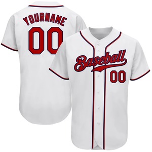 Maillot de baseball américain à séchage rapide, logo imprimé, respirant, antibactérien, col en V, coupe ample, pour homme, été - Product Image 3
