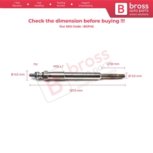 BGP45 1 Piece <b>Heater</b> Glow <b>Plugs</b> GX107 100226344 for 2.0 2.2 D - Product Image 5