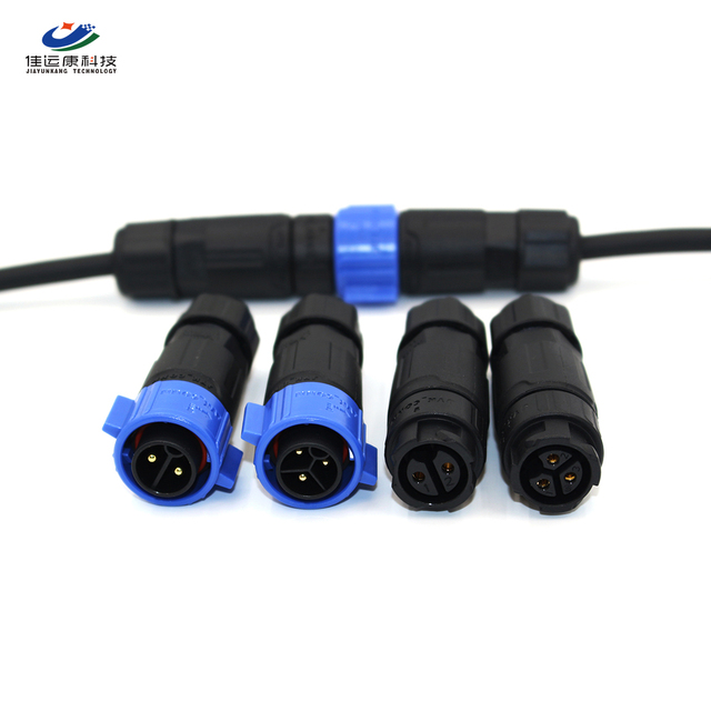 LED Street Light Outdoor Use Quick Lock Self Locking IP67 IP68 Panel Mount M19 Waterproof Connector Male Female Plug 2 3 4 Pin