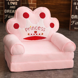 Canapé pliable pour enfants, motif dessin animé mignon, <span class=keywords><strong>fauteuil</strong></span> en peluche doux pour tout-petits, siège paresseux portable pour enfants, cadeau d'anniversaire pour filles princesse - Product Image 3