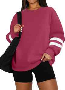 Sudaderas con Capucha Extra Grandes para Mujer con Logotipo Personalizado 2026, Sudaderas de Talla Grande con Cuello Redondo, Jersey Holgado de Manga Larga, Transpirable, de Punto para Invierno - Product Image 5