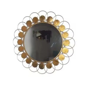 Hot Selling Iron Metal & Glass Wall <b>Mirror</b> <b>Frame</b> Top Rated Round <b>Mirrors</b> Bathroom <b>Mirror</b> Handcrafted Wall Mounted - Product Image 2
