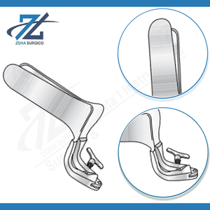 Espéculo Vaginal Collin Pequeño con Hojas Manuales de 96 mm x 25 mm, Acero Inoxidable Quirúrgico, Certificado CE, Instrumentos de Alta Calidad - Product Image 3