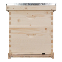 Colmena Langstroth de dos capas de abeto chino para 10 cuadros