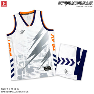 Stormbreak JP niños deportes uniforme alta calidad transpirable moda OEM baloncesto Jersey conjunto diseño personalizado lavado Technics - Product Image 5