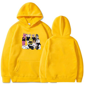 เสื้อฮู้ดมีสไตล์สำหรับผู้ชายเสื้อสเวตเชิ้ตมีฮู้ดคุณภาพสูงมีแบรนด์สำหรับผู้ชายสีทอง - Product Image 3