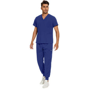 Venta caliente Joggers Suit Scrubs Set Clínico Médico Enfermería Fabricación Scrubs Unisex OEM Uniformes de hospital de alta calidad para los hombres - Product Image 4
