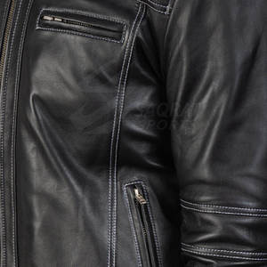 Veste en cuir imperméable pour hommes en plein air Nouvelle veste d'hiver en cuir élégante pour hommes - Product Image 4