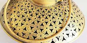 Vintage <b>Lantern</b> Antique Metal Candle Holder <b>Hurricane</b> Lamp Tea Light Holder - Product Image 5