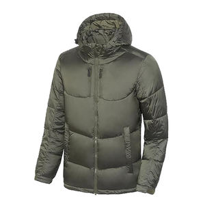 Servicio OEM La mayoría de las tendencias Chaqueta acolchada para hombre con logotipo personalizado Chaqueta larga para mantener el calor Chaquetas de invierno - Product Image 1