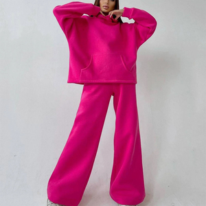 Survêtement ample unisexe tendance pour femme, survêtement ample en coton lourd délavé, survêtement ample - Product Image 4