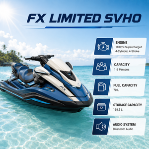 <span class=keywords><strong>Jet</strong></span> <span class=keywords><strong>ski</strong></span> de luxe FX Limited SVHO 1812cc suralimenté pour 3 passagers avec système audio - Product Image 1