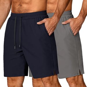 Men's Eco-Friendly Summer Athletic Gym <b>Shorts</b> Breathable Lightweight Half Sleeve Workout Wear Elastic Waist Pockets Quick Dry - Product Image 1
