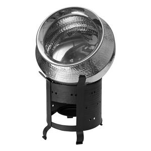 Olla redondeada para servir alimentos, equipo para servir Buffet, plato de latón para servir, calentador de alimentos para buffet plateado, plato de frotamiento, gran oferta - Product Image 3