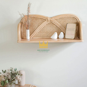Customize Cute Bow Shape Rattan Wall <b>Shelf</b> <b>Books</b> or Decorative Accessories Furniture <b>for</b> Room <b>Decor</b> Factory Price - Product Image 6