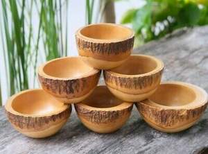 Mini cuenco de madera antigua, diseño de la mejor calidad y aspecto prémium, vajilla para el hogar, superventas - Product Image 3