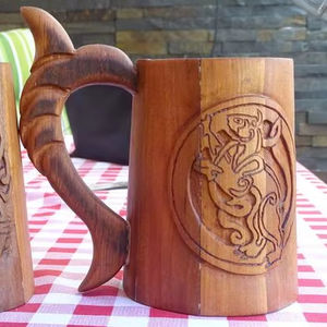 PRODUCTS POPULAR ENSURING Wooden <b>Mug</b> Premium Quality Modern Design Perfect <b>for</b> <b>Tea</b> Coffee Wine and Beer From Falak - Product Image 1