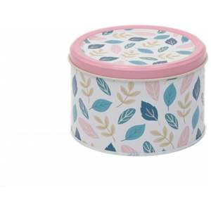 1.2L Leaf Pattern round <b>Decorative</b> <b>Storage</b> <b>Box</b> Ø140x90 mm - Product Image 2
