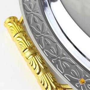 ส่วนลดสุดยิ่งใหญ่! ถาดเสิร์ฟอาหารสไตล์คลาสสิกตกแต่งที่จับสไตล์คลาสสิกถาดเสิร์ฟอาหารดีไซน์แบบโบราณ - Product Image 6