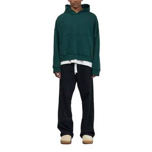 Haute qualité 100% coton hommes sweat à capuche surdimensionné goutte épaule plaine vierge personnalisé sweats bases pour l'hiver impression numérique - Product Image 1