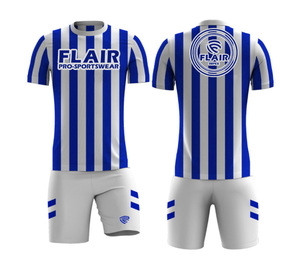 Custom Adult Soccer Jersey Best Quality 100% Polyester Lightweight <b>Waterproof</b> Comfortable Breathable Short Front Top Sets Name - Product Image 4