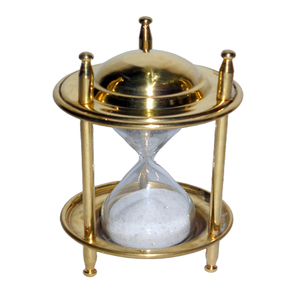 Haute qualité boussole sablier Design Unique sablier en métal fait à la main en laiton Maritime Table article nautique article promotionnel - Product Image 5