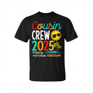 T-shirt assorti pour la famille Cousin Crew, vacances d'été 2025, voyage à la plage - Product Image 2