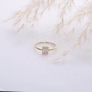 Rectangle Design Baguette Zircon Wholesale 925 Sterling Silver Turkish Handcrafted Cluster <b>Rings</b> Wedding Party - Product Image 3