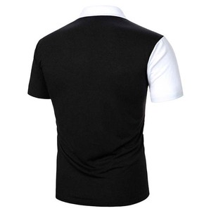 Polos de algodón 100%, ropa informal de manga corta, ropa ajustada para hombre, camisetas Polo de talla grande para hombre, diseño OEM de Color en contraste - Product Image 3