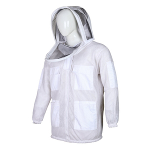Venta al por mayor apicultura chaqueta ventilada tela hecha de algodón mejor apicultor chaqueta protectora Mono para adultos y niños OEM - Product Image 1