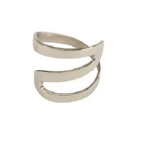 Anillo de latón y aluminio de alta calidad para decoración de banquetes de boda, servilletas redondas, Rosa - Product Image 2
