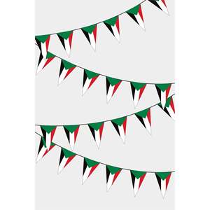 Sudanese Triangular <b>Banners</b> Guirlande Party Decorative Fanions - Product Image 1
