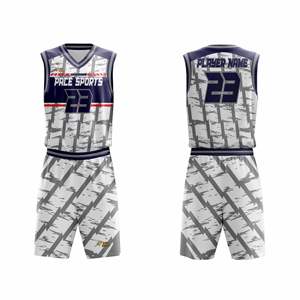 Nouveaux ensembles d'uniformes de basket-ball au style unique, grande taille, respirants, 100% polyester, imprimés dans des couleurs attrayantes - Product Image 4