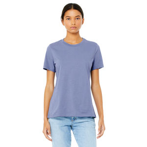 Airlume – T-Shirt à manches courtes pour femme, 100% en coton peigné et à anneaux, simple, 4.2 oz, bleu lavande - Product Image 1