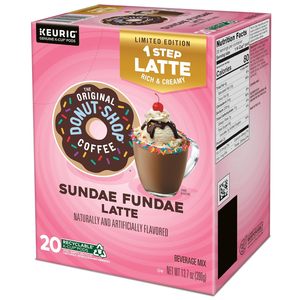 The Original Donut Shop Sundae Fundae One-Step Latte, Cápsulas K-Cup Individuales para Keurig, Paquete de 20 - Product Image 1