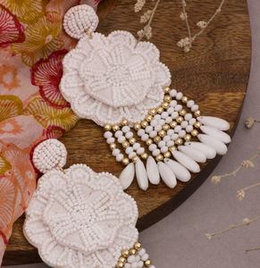 Pendientes de Cuentas Hechos a Mano con Bordado de Espejo, Pendientes de Cuentas Personalizados con Múltiples Cuentas para Mujer, Joyería Festiva para Fiestas al Mejor Precio - Product Image 4