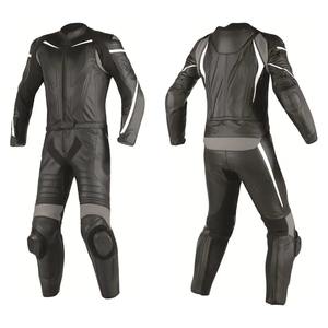 Combinaison de course en cuir respirante personnalisée pour moto, haut de gamme, coupe-vent, imperméable, vêtements de course automobile, taille plus, imprimé - Product Image 1