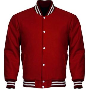 Meilleures vestes d'hiver de haute qualité pour hommes Baseball College Jackets Wholesale Blank Plain Varsity Jacket for Men - Product Image 1