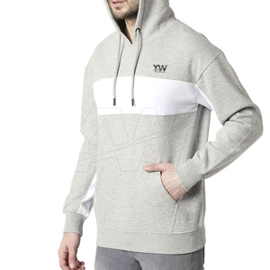 Sweat à capuche d'hiver respirant personnalisé pour hommes Veste de fitness de haute qualité en polyester/coton teint en tissu - Product Image 2